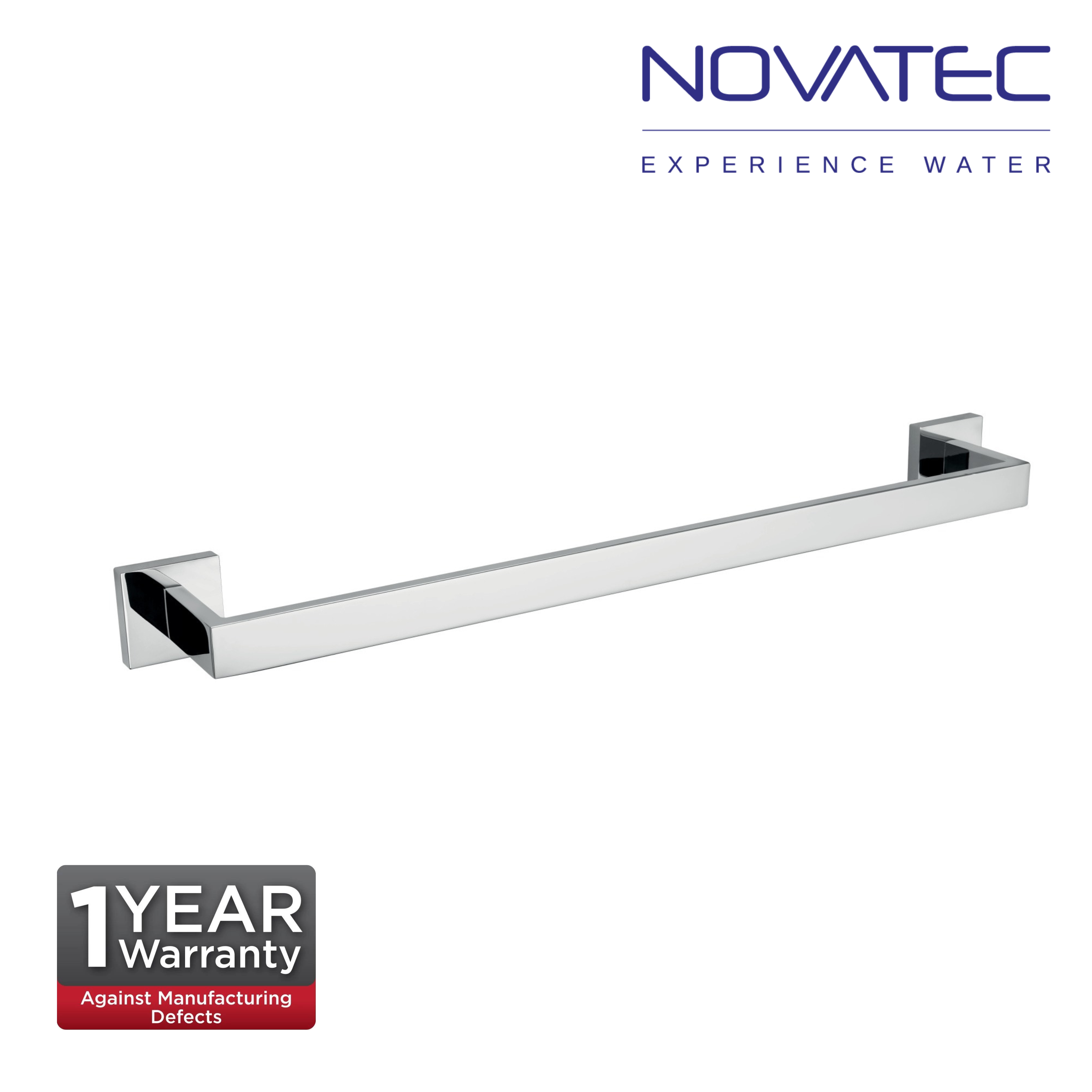 Novatec Aria Square Stainless Steel Double Towel Rail   (NV26603-24)